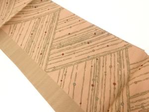 山道に水玉模様織出し袋帯